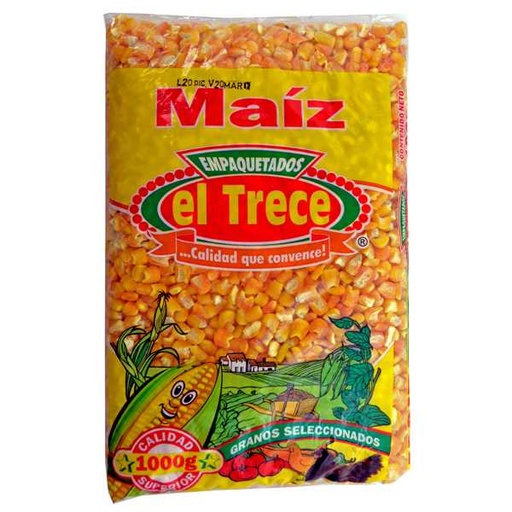 [010184] Maiz Retrillado Amarillo El Trece 1000Gr
