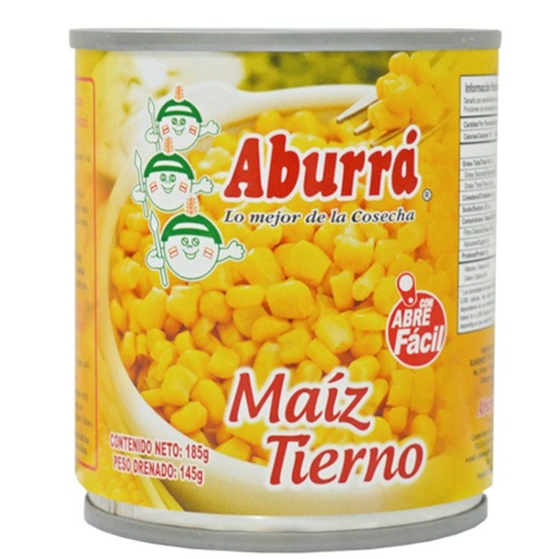 [012001] Maiz Tierno Aburra Lata 185Gr
