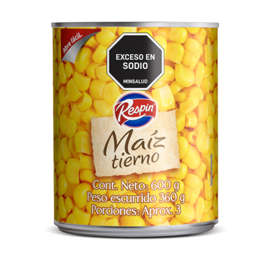 [008326] Maiz Tierno Respin Lata 600Gr