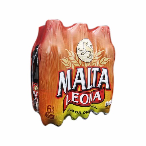 [050310] Malta Leona Pet 400Cc 6 Unidades