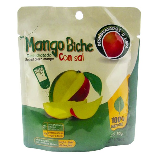 [017299] Mango Biche Deshidratados D'Lara 50Gr