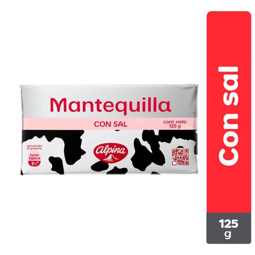 [005305] Mantequilla Con Sal Alpina 125Gr