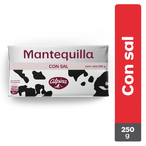 [005303] Mantequilla Con Sal Alpina 250Gr