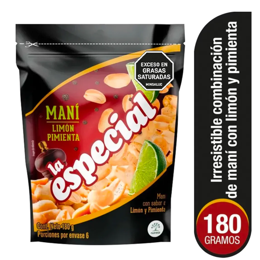 [048805] Maní La Especial Limón Pimienta 180Gr