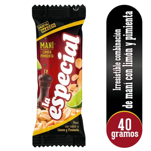 [050432] Maní La Especial Limón Pimienta 40Gr