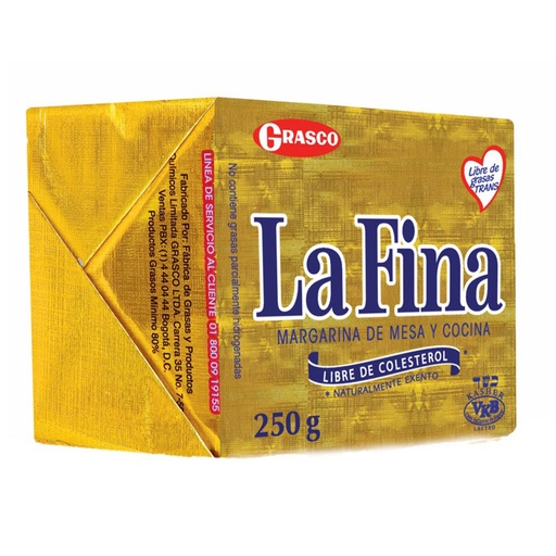 [002435] Margarina Barra La Fina 250Gr