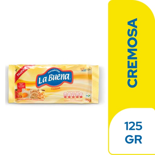 [016244] Margarina La Buena Cremosa Bolsa 125Gr