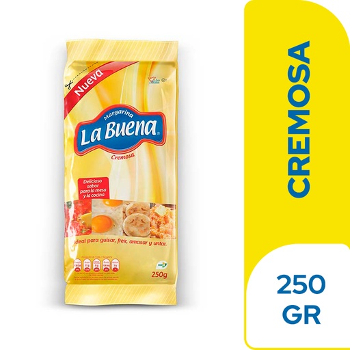 [016246] Margarina La Buena Cremosa Bolsa 250Gr
