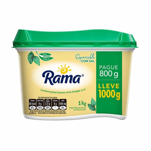 [008591] Margarina Rama Con Sal Pague 800 Lleve 1000