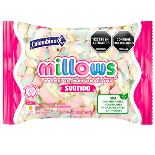 [001378] Masmelos Millows Surtido 145Gr