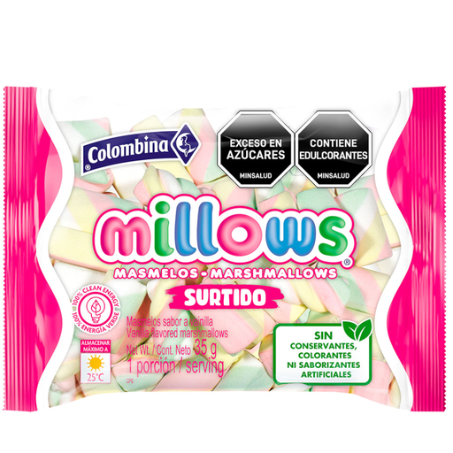 [001380] Masmelos Millows Surtido 35Gr