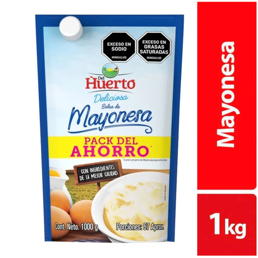 [049223] Mayonesa Del Huerto Doypack 1000Gr