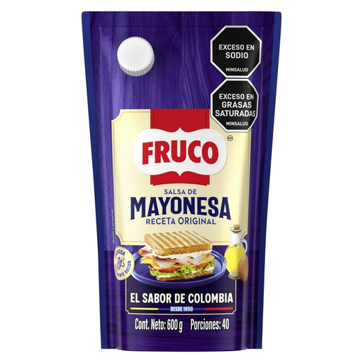 [012947] Mayonesa Fruco Doypak 600Gr