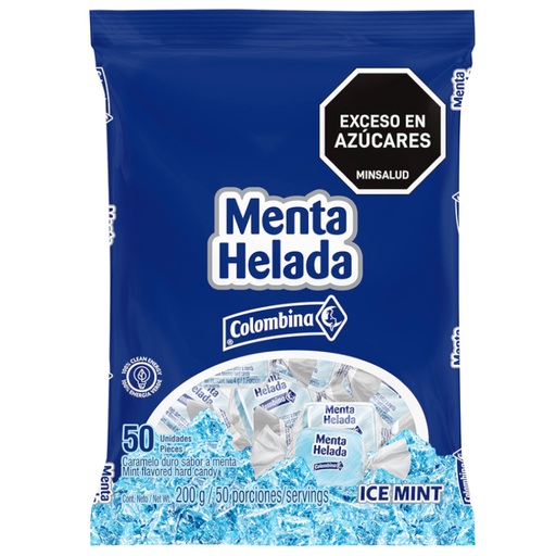 [001413] Menta Helada Colombina 50 Unidades 200Gr