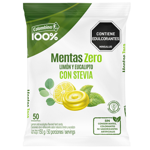 [050869] Menta Sin Azucar Colombina 50 Unidades 150Gr