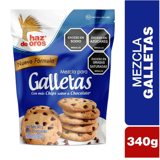 [002772] Mezcla Galletas Haz De Oros Con Chips Chocolate 340Gr