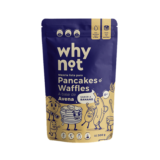 [052518] Mezcla Para Pancakes Y Waffles Banano Why Not 300Gr