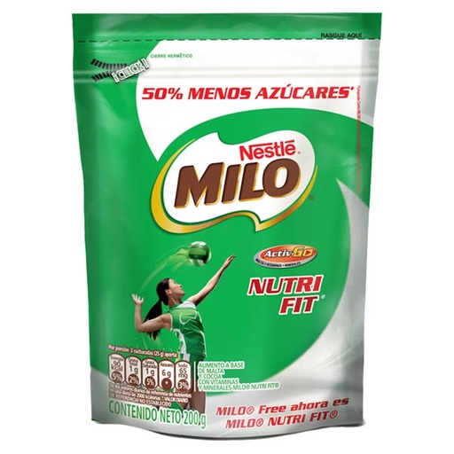 [014655] Milo Actigen E Free Doypack 200Gr