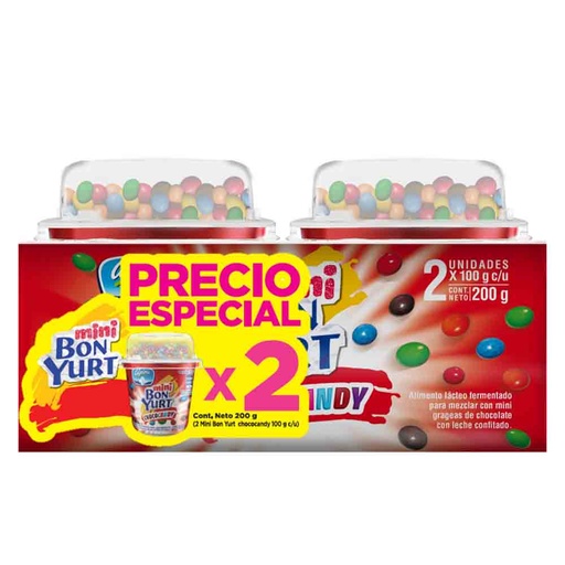 [050980] Mini Bonyurt Chococandy 2 Unidades 100Gr