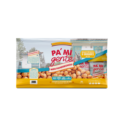 [052634] Mini Pandebono Pa'mi Gente 6 Unidades 144Gr