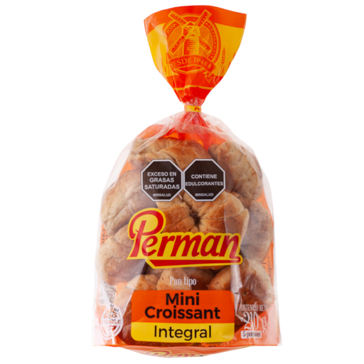 [047732] Minicroissant Integral Perman 10 Unidades 210Gr