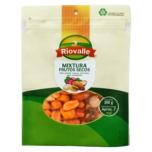 [016830] Mixtura De Frutos Secos Riovalle 200Gr