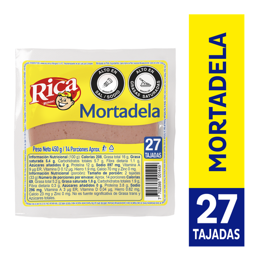 [047412] Mortadela Rica 450Gr