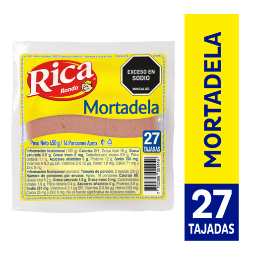 [047412] Mortadela Rica 450Gr