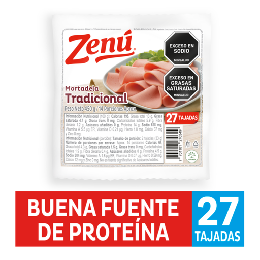 [002879] Mortadela Zenu 450Gr