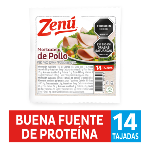 [002874] Mortadela Zenú Pollo 250Gr