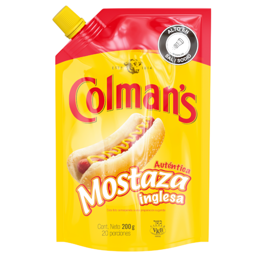 [003493] Mostaza Inglesa Colman's Doypack 200Gr