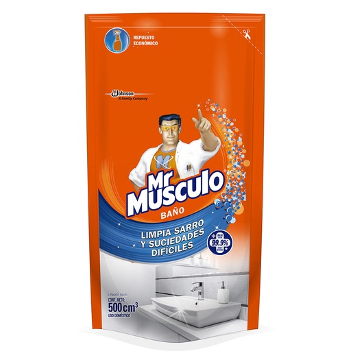 [012319] Mr Músculo Antibacterial Baño Repuesto 500Cc