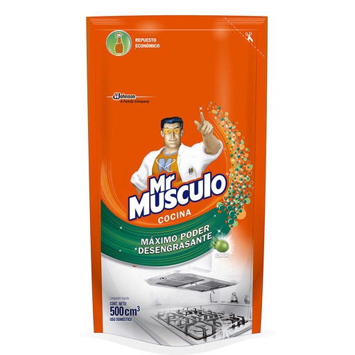 [002272] Mr Músculo Antigrasa Cocina Limón Repuesto 500Cc