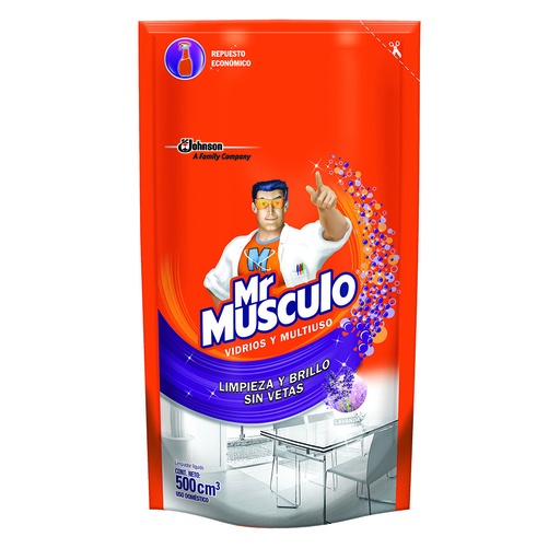 [017702] Mr Músculo Vidrios Repuesto 500Ml