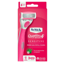 Máquina Depilar Schick Quattro4 Women Sensitive 1 Unidad + 2 Repuestos Precio Especial