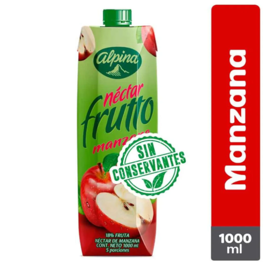 [005163] Nectar Frutto Manzana Alpina Tetrapack 1000Ml