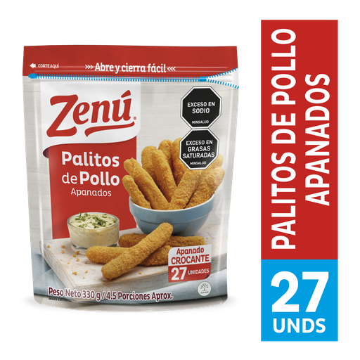 [014741] Palitos Pollo Zenú 330Gr