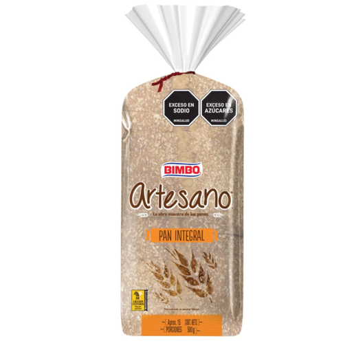 [046523] Pan Artesano Bimbo Integral 500Gr