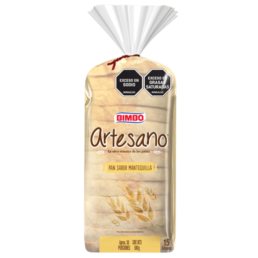 [019047] Pan Artesano Bimbo Mantequilla Semola 500Gr