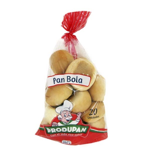 [047296] Pan Bola Produpan 20 Unidades 290Gr