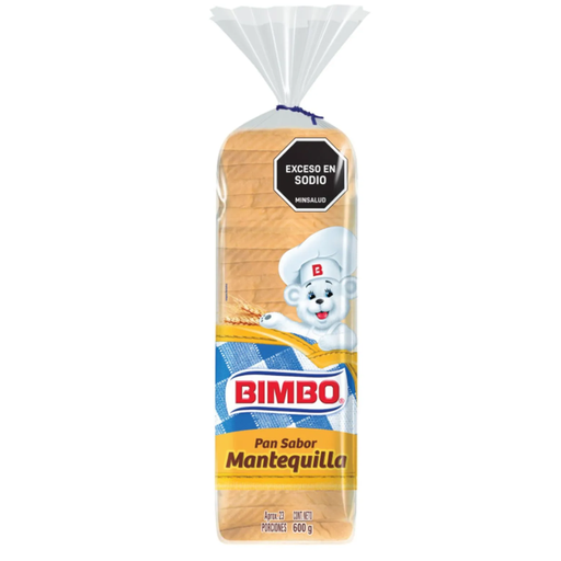 [016276] Pan Tajado Bimbo Mantequilla 600Gr