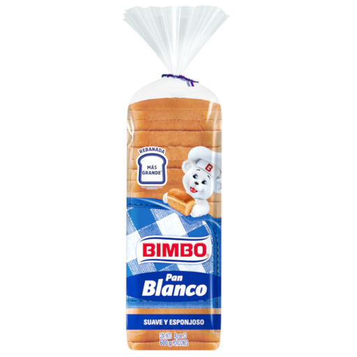 [011415] Pan Tajado Blanco Bimbo 600Gr