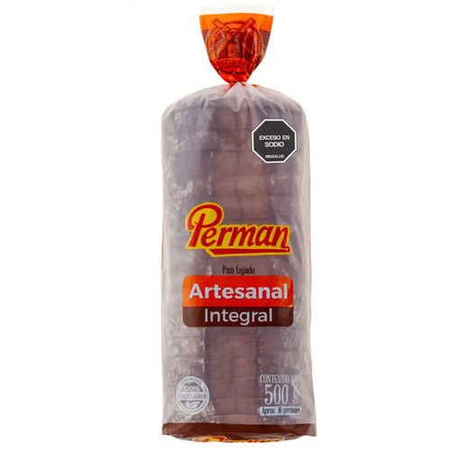 [019531] Pan Tajado Perman Artesanal Integral 500Gr