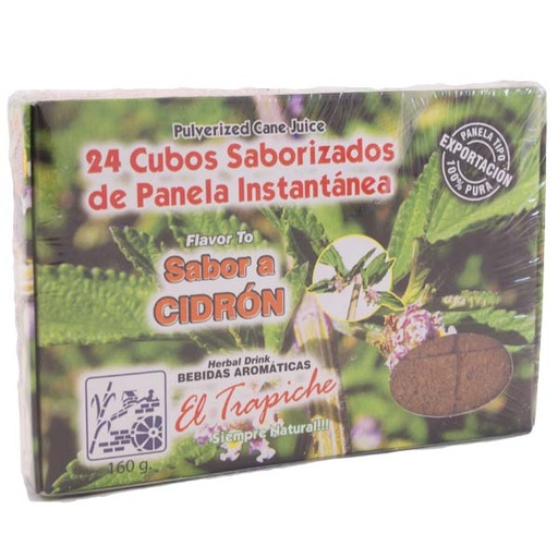 [002172] Panela Cubos El Trapiche Cidron 160Gr