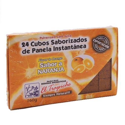 [002169] Panela Cubos El Trapiche Naranja 160Gr