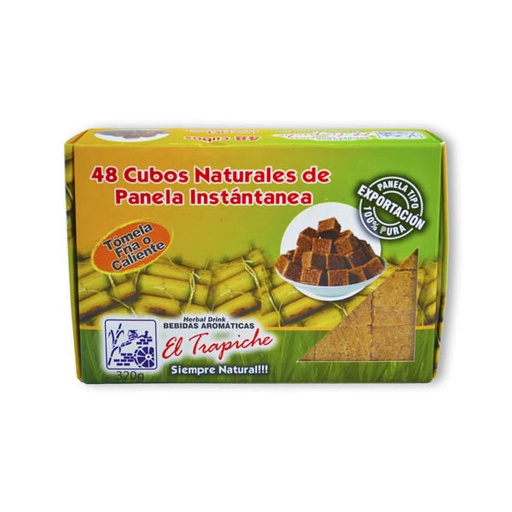 [008577] Panela Cubos El Trapiche Natural 48 Unidades 320Gr