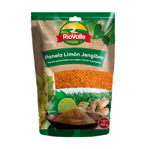 [053188] Panela Pulverizada Riovalle Limón Y Jengibre 400Gr