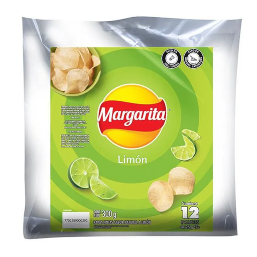 [005638] Papas Limón Margarita 12 Unidades 300Gr