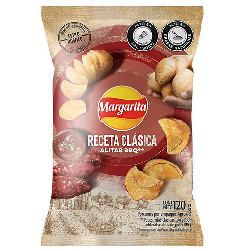 [048572] Papas Margarita Receta Clásica Pollo Bbq 120Gr