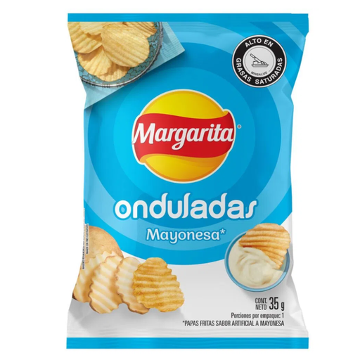 [050584] Papas Onduladas Mayonesa Margarita Individual 105Gr